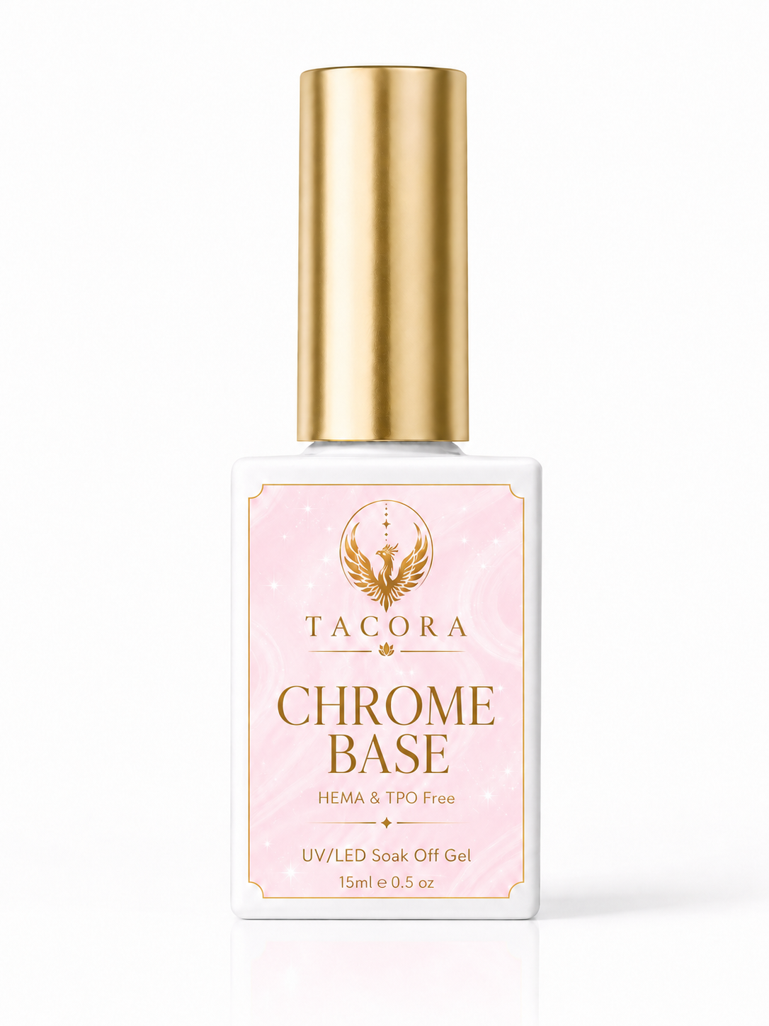 Tacora Chrome Base 15ml HEMA TPO free UV LED soak-off gel bottle